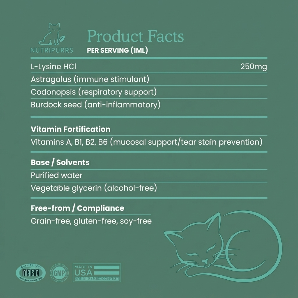NutriPurrs™ L-Lysine Respiratory Support