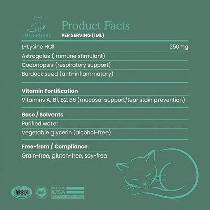 NutriPurrs™ L-Lysine Respiratory Support